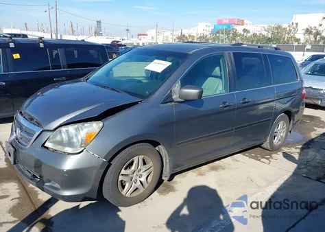 2007 Honda Odyssey Ex-L z USA, uszkodzony, nr VIN 5FNRL38707B456593